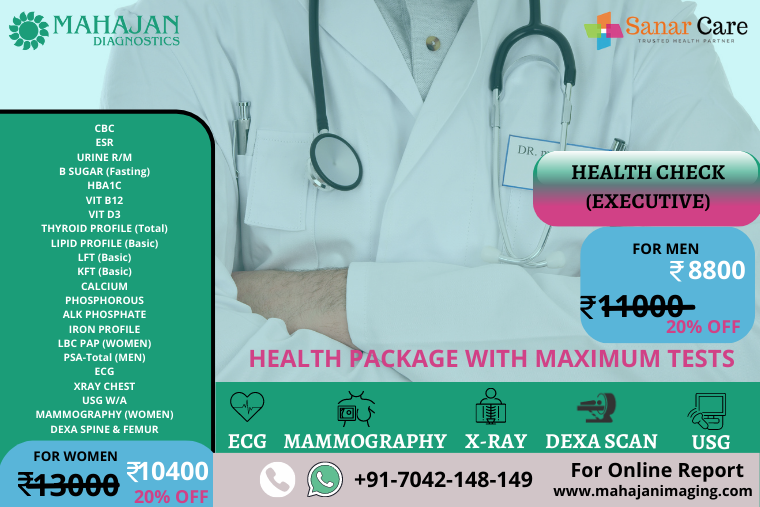 Offer by Mahajan Imaging on Executive Health Check Up