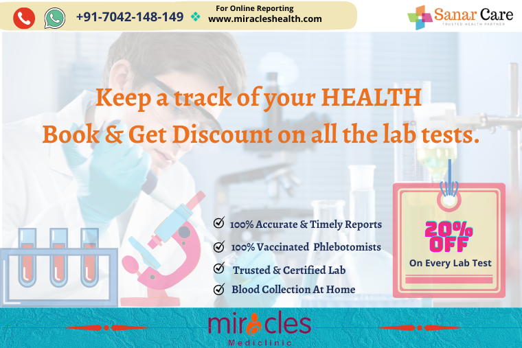 Offer by Miracles on all Lab Tests